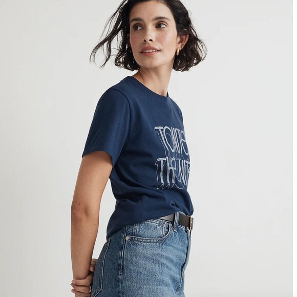 Tonite's The Nite Graphic Softfade Cotton Crewneck Relaxed Tee, NWT, size Med - Picture 3 of 7